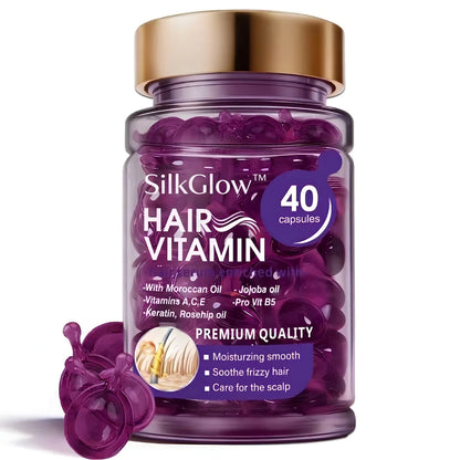 SilkGlow™ Hair Vitamins- 40 Capsules