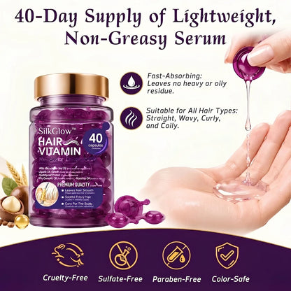 SilkGlow™ Hair Vitamins- 40 Capsules