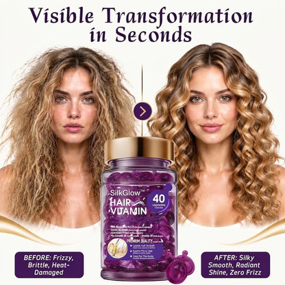 SilkGlow™ Hair Vitamins- 40 Capsules